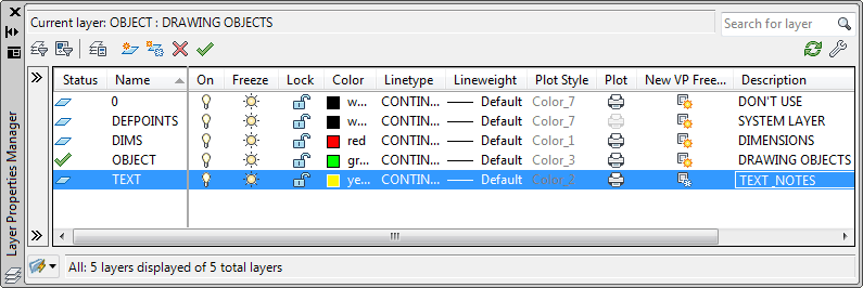 R2008 Layer Dialog Box