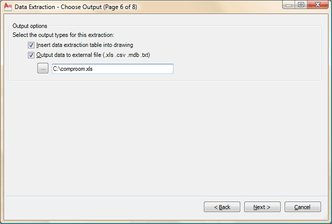 Attribute Extraction in AutoCAD