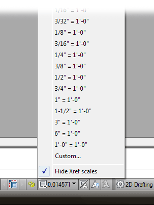 AutoCAD Viewport Menu
