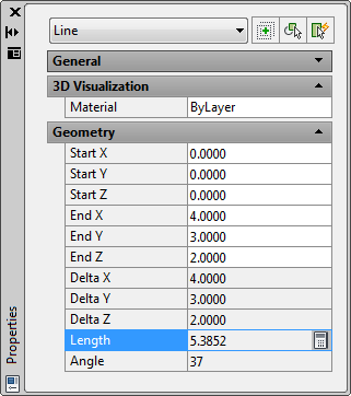 Modify Line (Prperties) Dialog Box