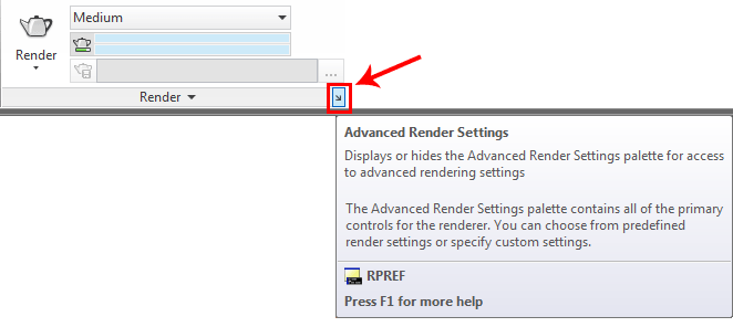 Render Settings in AutoCAD 2012