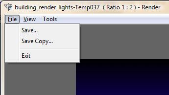 Saving a render in AutoCAD 2007