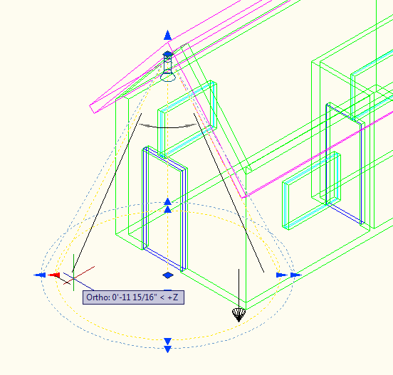 Spotlight in AutoCAD 2010